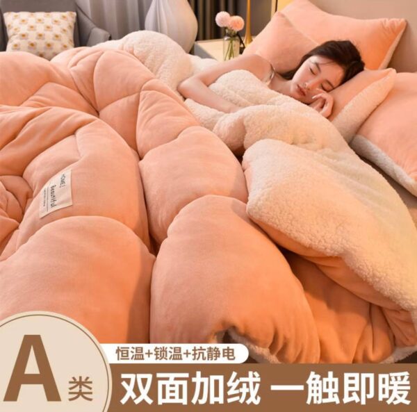 加厚牛奶絨 法蘭絨床包組 - Image 3