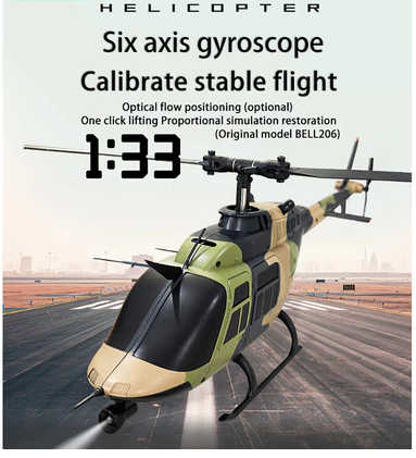 遙控直升機 1:33 Bell-206 飛機 C138 6CH 6軸陀螺遙控飛機 - Image 2