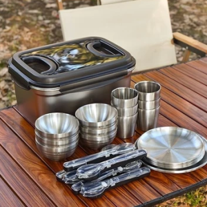 戶外廚具 輕量 折疊 多功能 露營野炊 露營鍋具組