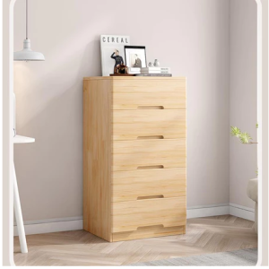 抽屜式窄松木鬥櫃 縫隙收納櫃 儲物邊櫃 五斗櫃